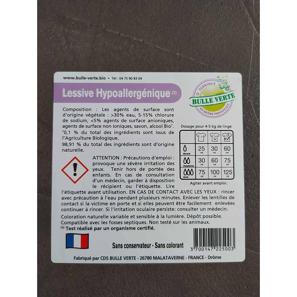 Lessive hypoallergénique