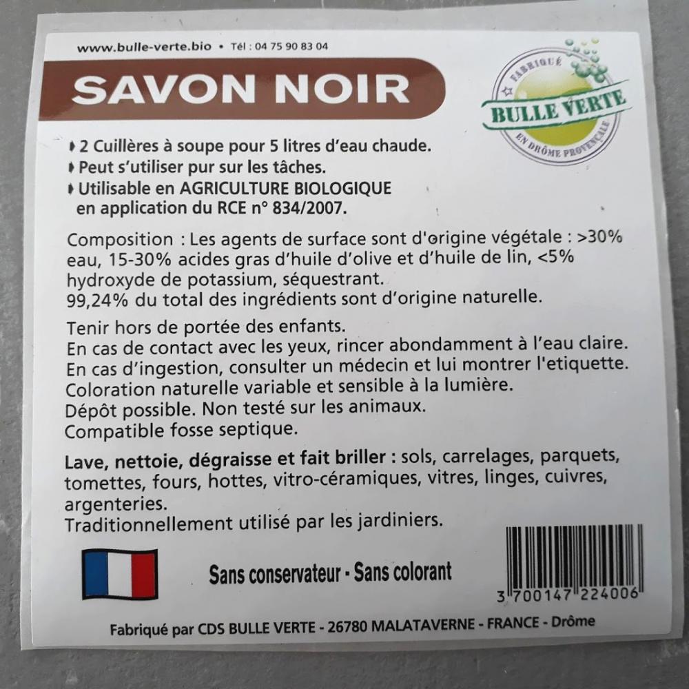 Savon noir liquide