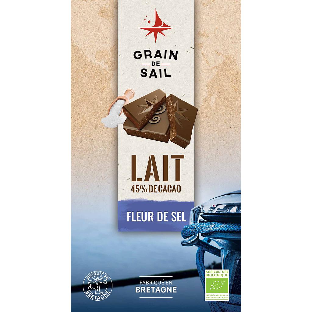 tablette lait fleur de sel 100g