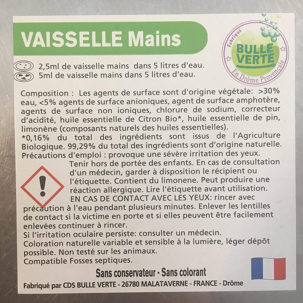 liquide Vaisselle Ecovert