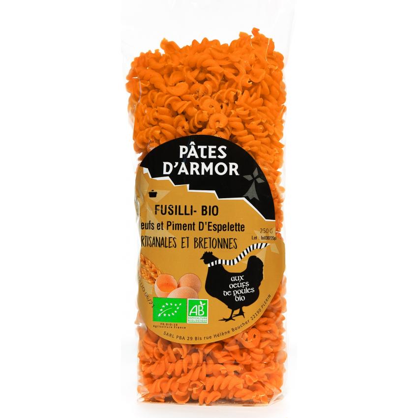 Pâtes Fusilli piment d'Espelette 100g