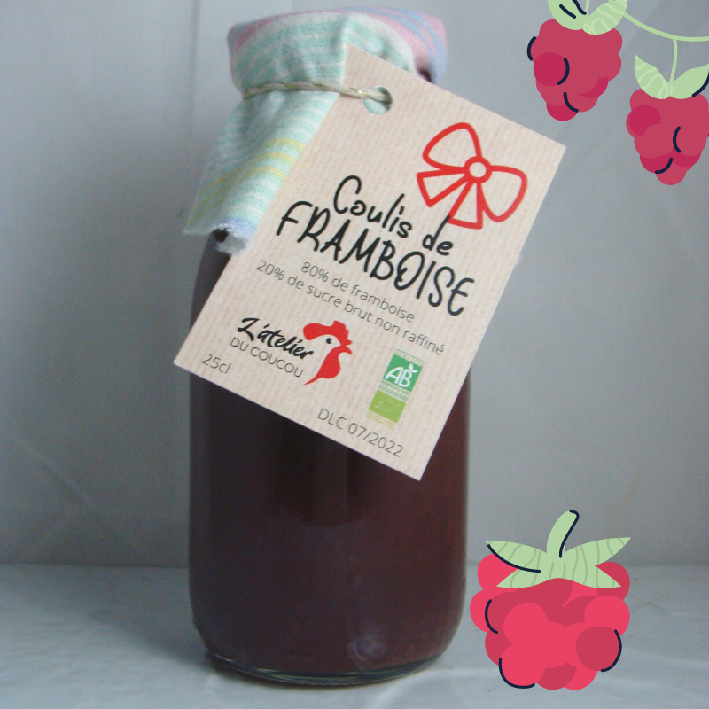 coulis framboise l'atelier du coucou