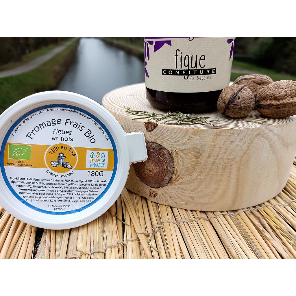 Fromage frais figues et noix 