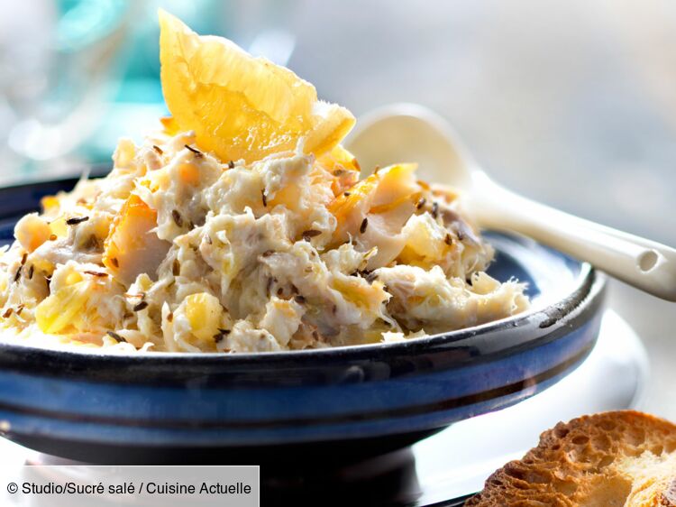 Pots rillettes de haddock et raie au curcuma 