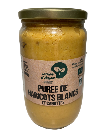 Puree de haricots blancs et carotte
