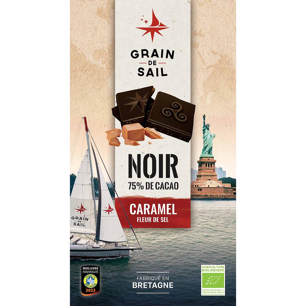 Tablette noir caramel fleur de sel 100g decouverte