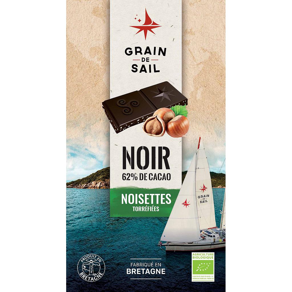 Tablette noir noisettes 100g