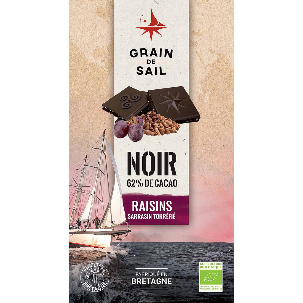 Tablette noir raisin sarasin 100g