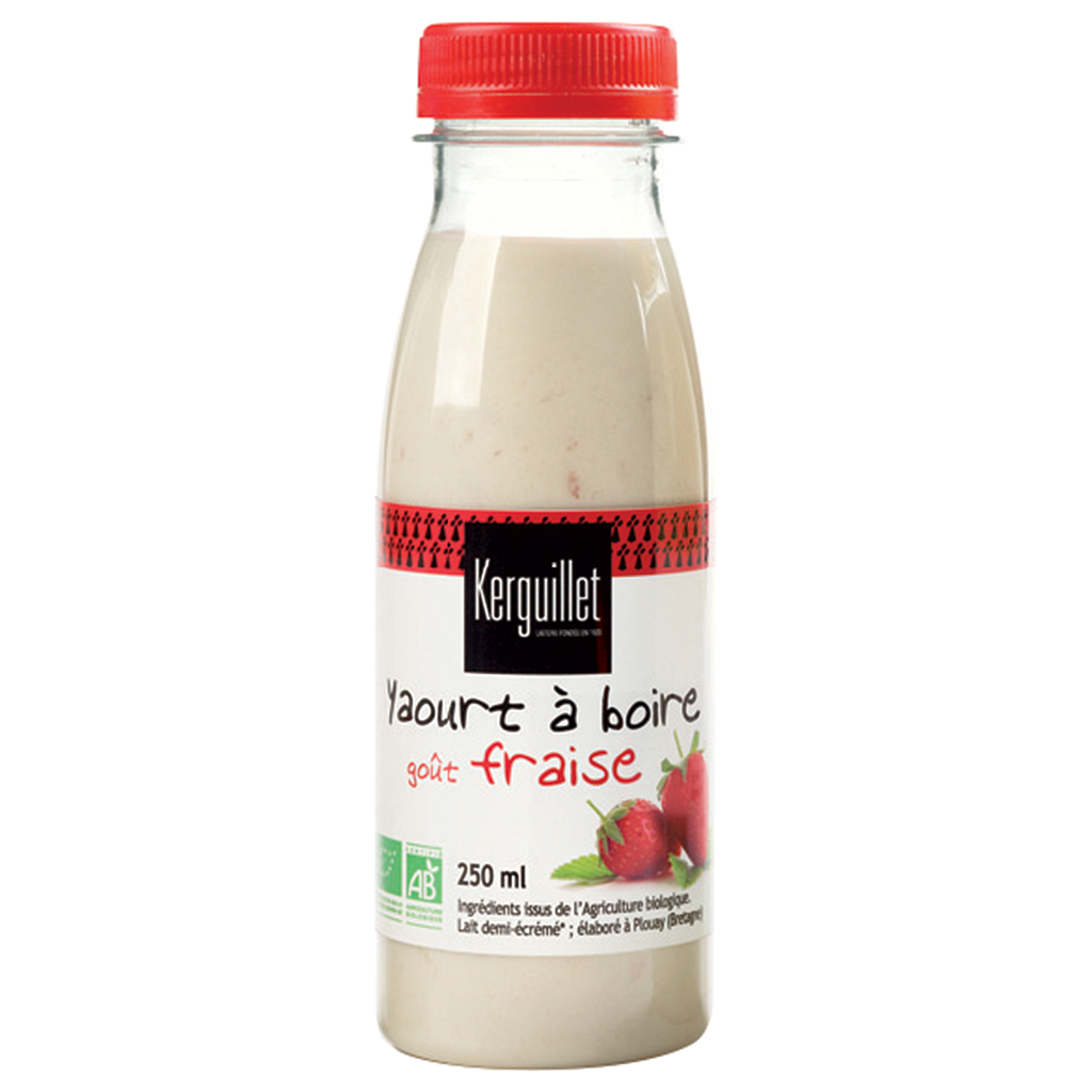 Yaourt a boire gout fraise
